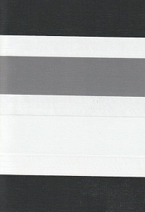 Открытые рулонные шторы день-ночь Салерно, серый 2002 купить в Подольске с доставкой